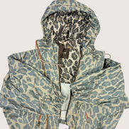 Giacca Impermeabile Animalier in Cotone Cerato Over Bazar de Luxe