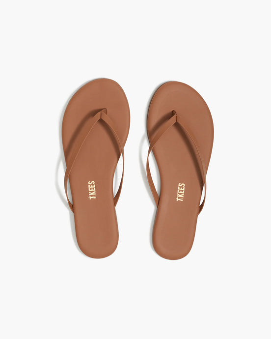 TKEES, Infradito Flip Flop in Pelle Lily
