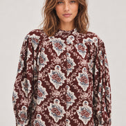 Antik Batik, Blusa in Cotone Stampato Irene
