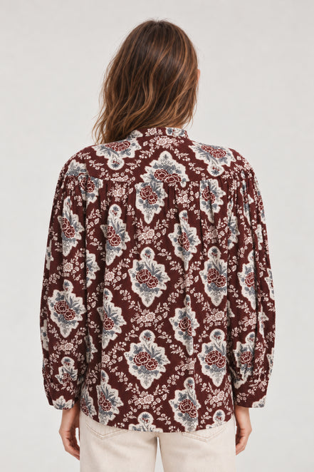 Antik Batik, Blusa in Cotone Stampato Irene