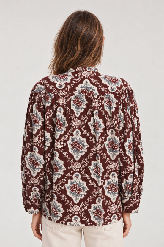 Antik Batik, Blusa in Cotone Stampato Irene