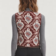 Antik Batik, Gilet Trapuntato Fantasia Floreale Irene