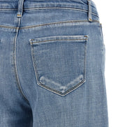 L'Agence, Denim Chiaro a Gamba larga con Vita Bassa Joanne