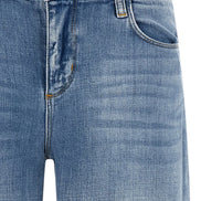 L'Agence, Denim Chiaro a Gamba larga con Vita Bassa Joanne