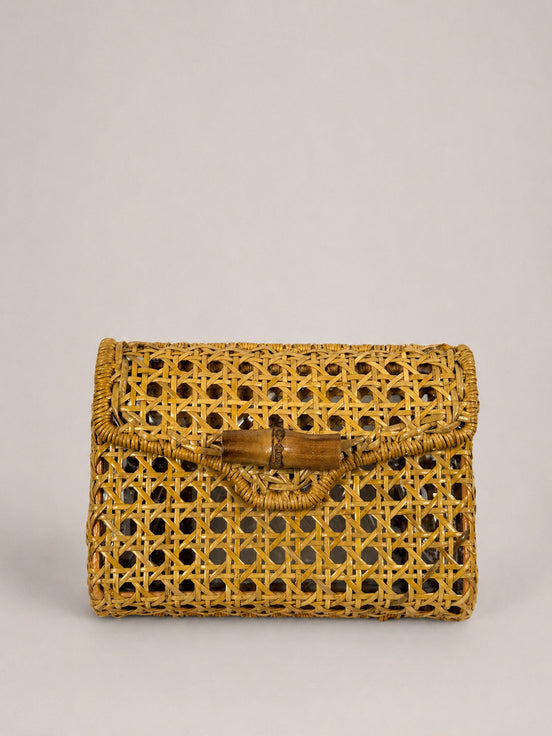 Serpui, Clutch in Vimini Traforato Lina
