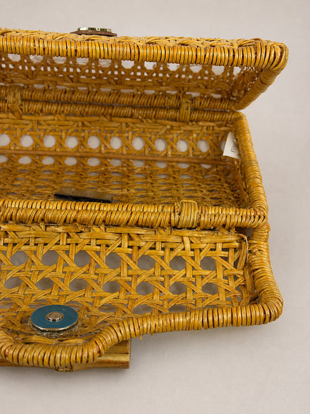Serpui, Clutch in Vimini Traforato Lina