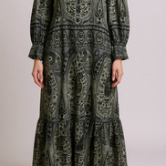 Inland boutique Abito lungo Paisley Taya Dress Antik Batik