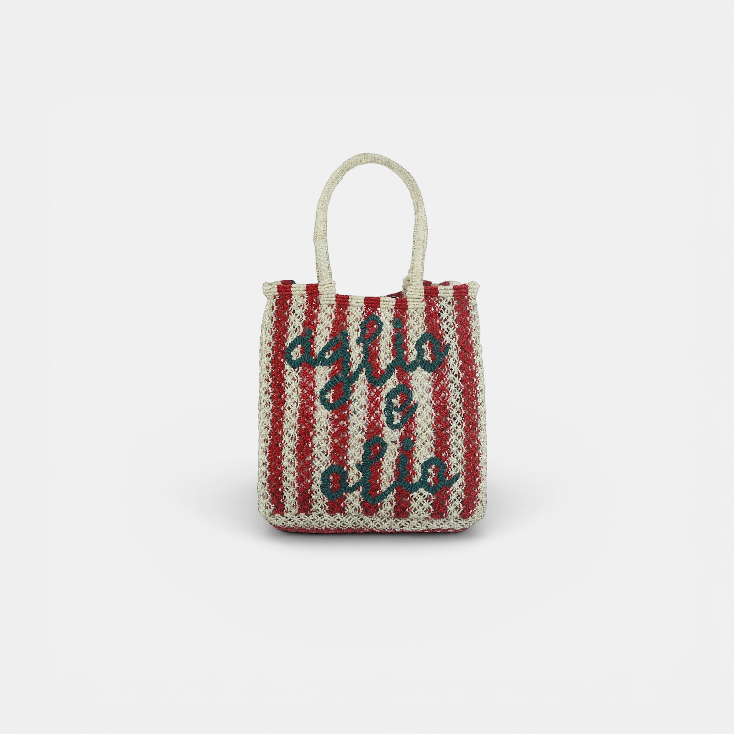 Shopper in Iuta con Scritte Lottie - The Jacksons