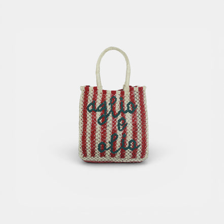 Shopper in Iuta con Scritte Lottie - The Jacksons