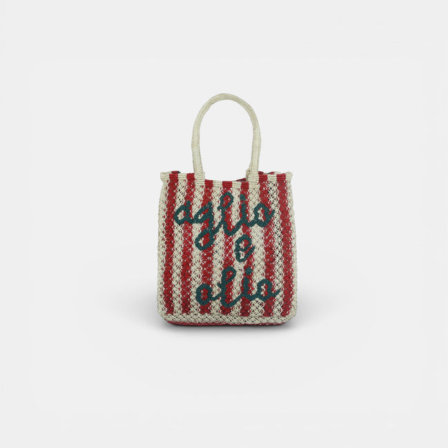 Shopper in Iuta con Scritte Lottie - The Jacksons
