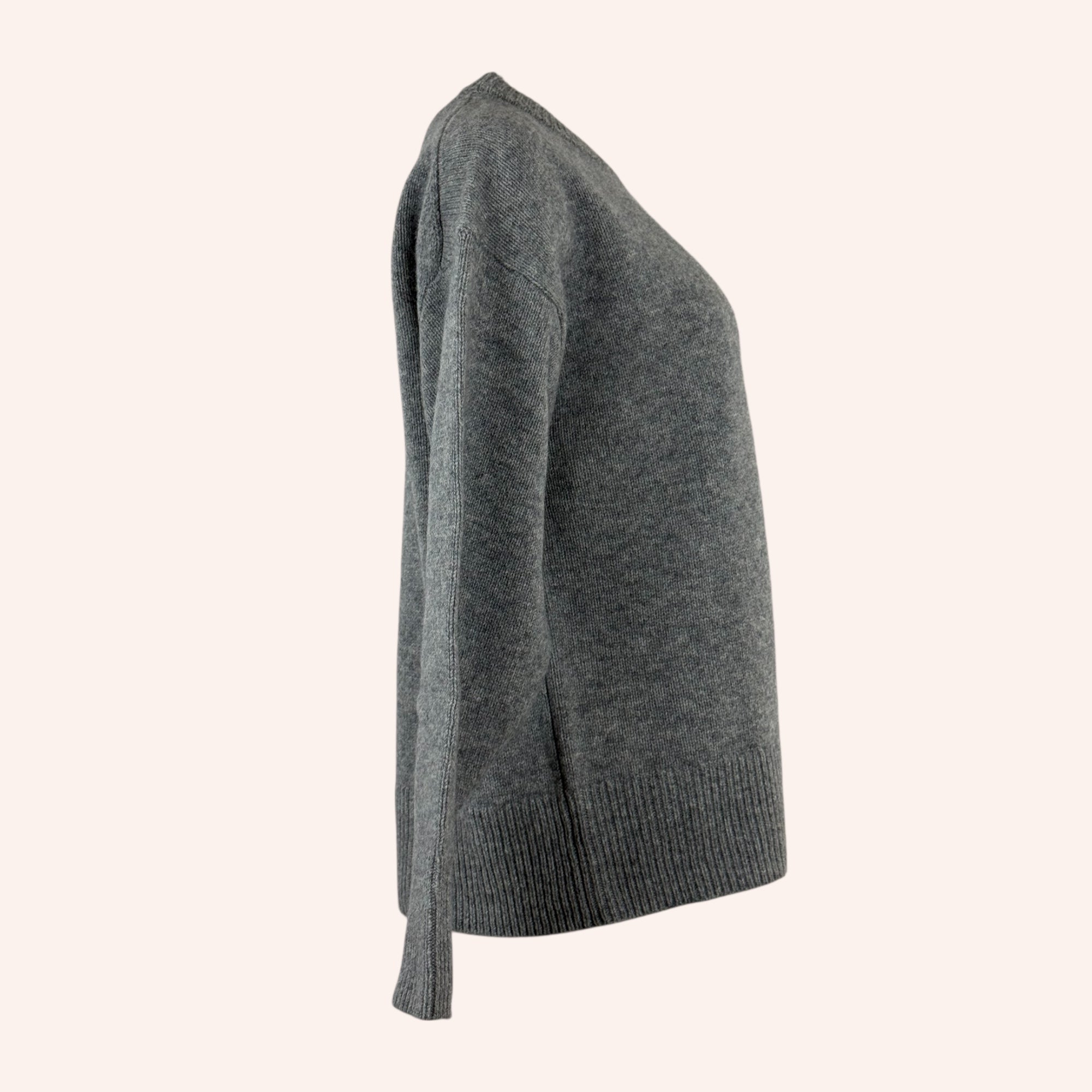 Maglia in Lana Over Grigia Girocollo Persan Suncoo