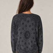 Kujten, Maglia in Cashmere Stampa Bandana