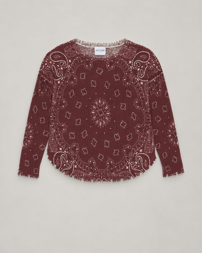 Kujten, Maglia in Cashmere Stampa Bandana