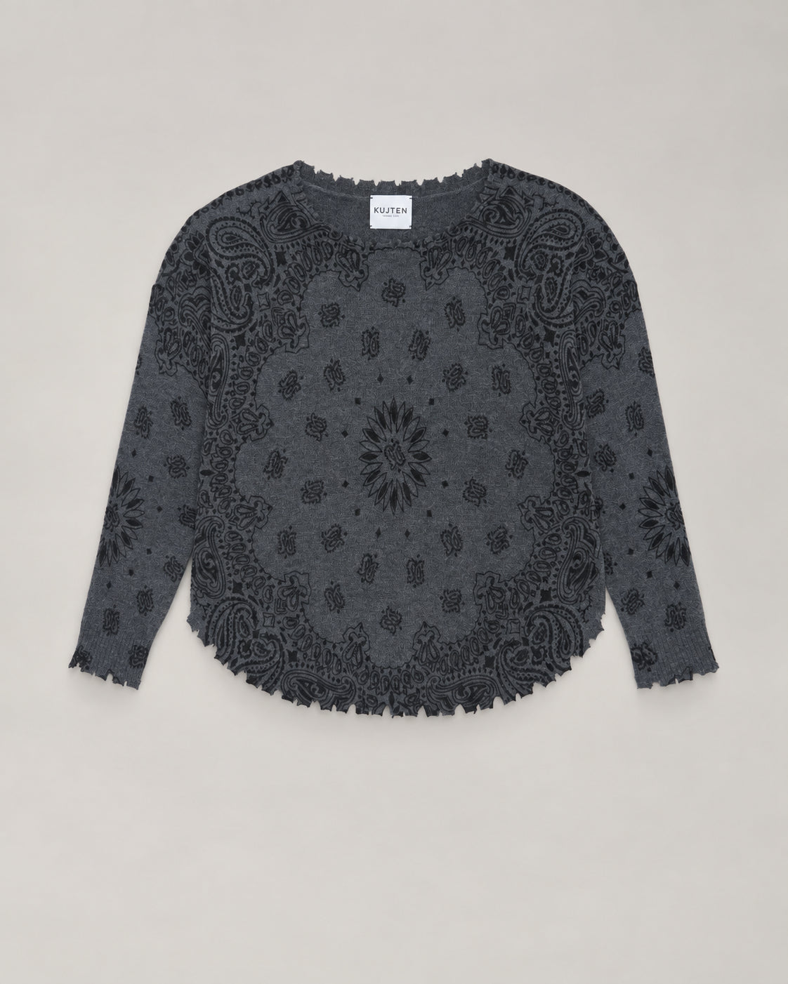 Kujten, Maglia in Cashmere Stampa Bandana