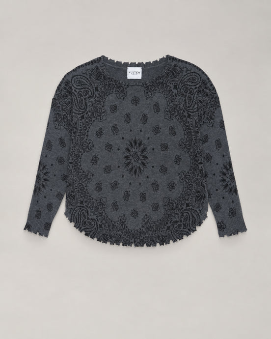 Kujten, Maglia in Cashmere Stampa Bandana