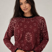 Kujten, Maglia in Cashmere Stampa Bandana