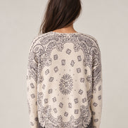 Kujten, Maglia in Cashmere Stampa Bandana