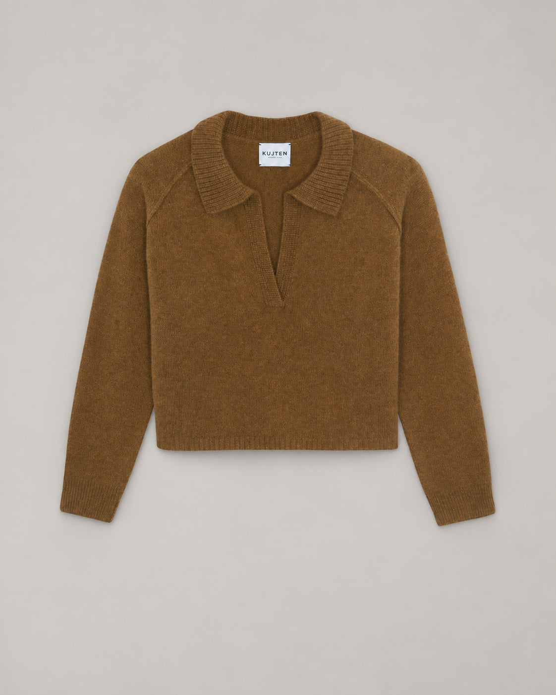 Kujten, Maglia Polo in Cashmere Cropped