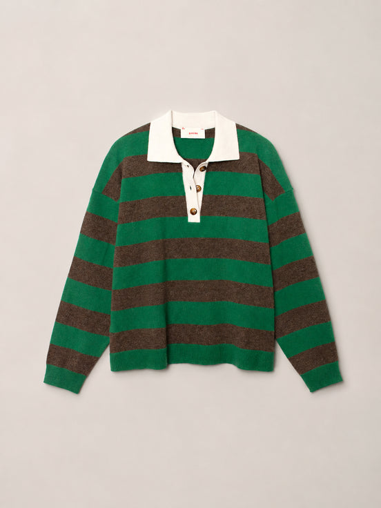 Xirena, Polo Rugby a Righe Lana Cashmere Braxton