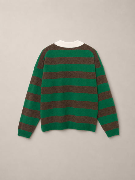 Xirena, Polo Rugby a Righe Lana Cashmere Braxton