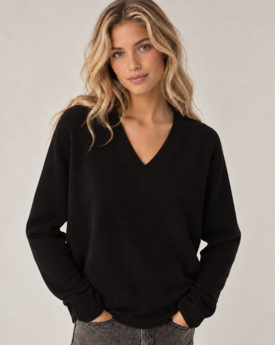 Kujten, Maglia in Cashmere  Scollo a V