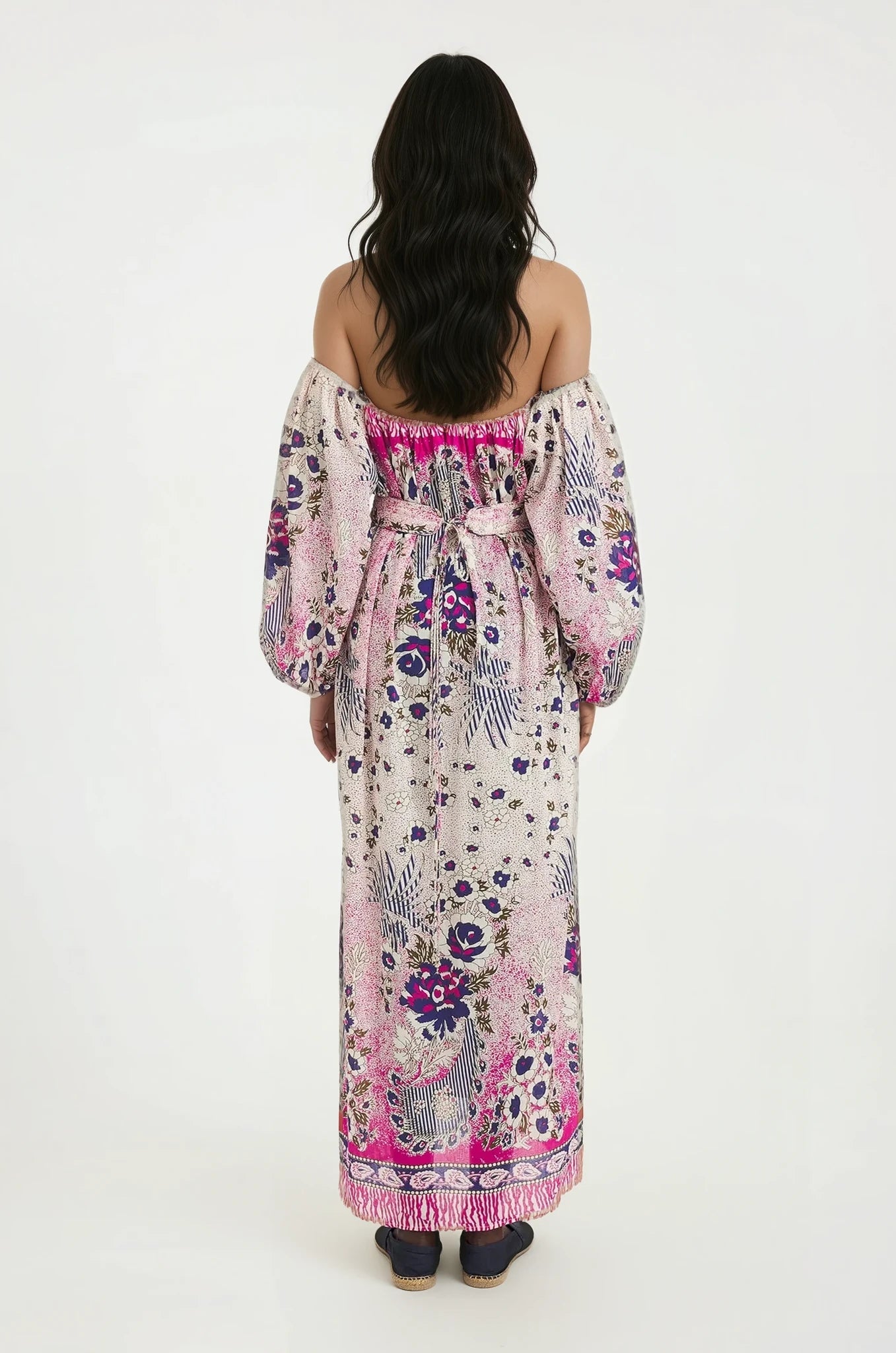 Maxi Dress Fantasia di Cotone Ama Antik Batik