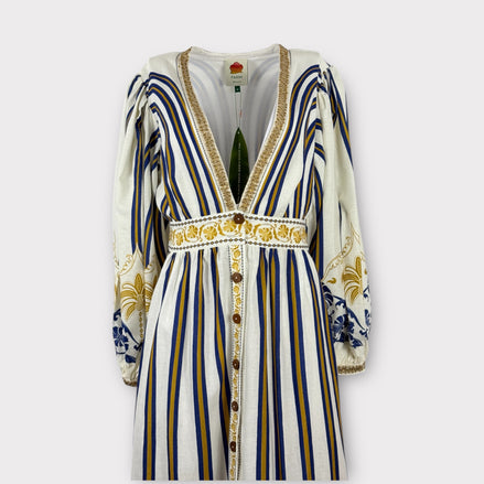 Abito Maxi Chemisier con Maniche Balloon  Pineapple Farm Rio