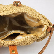 SansArcidet, Mini Bag in Raffia con Tracolla