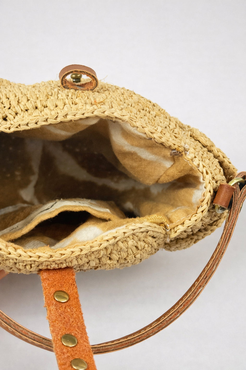SansArcidet, Mini Bag in Raffia con Tracolla
