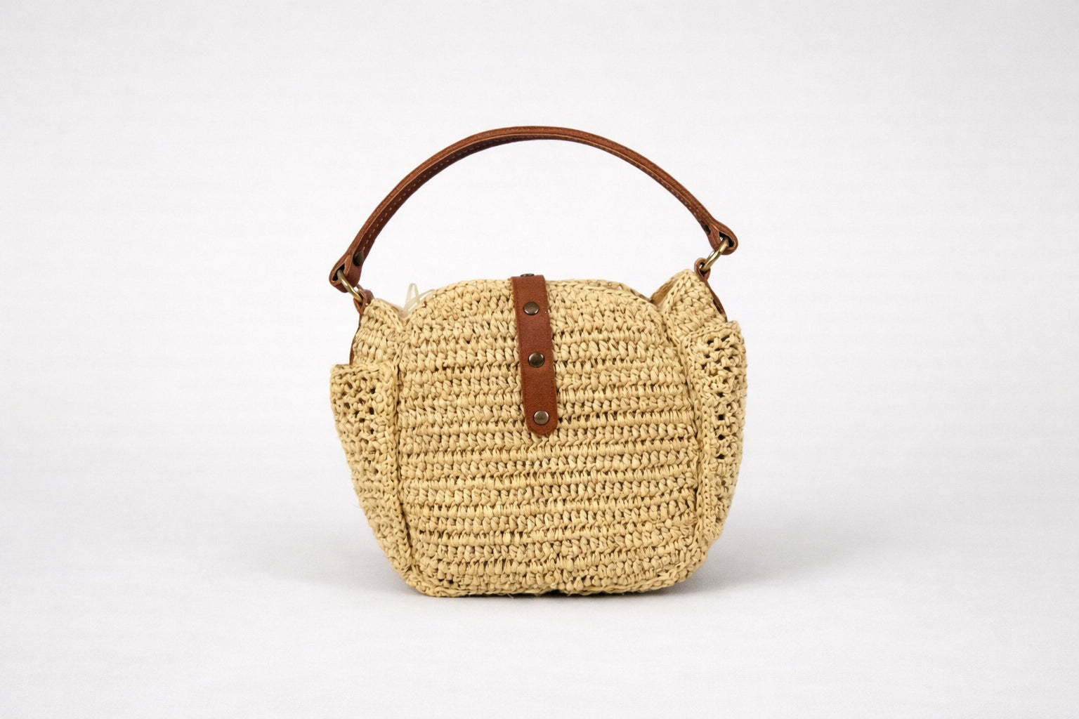 SansArcidet, Mini Bag in Raffia con Tracolla