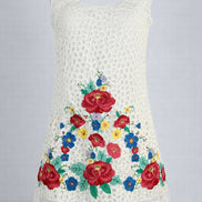 Mini Abito Astrid con Pizzo e Ricami Floreali , SEA New York
