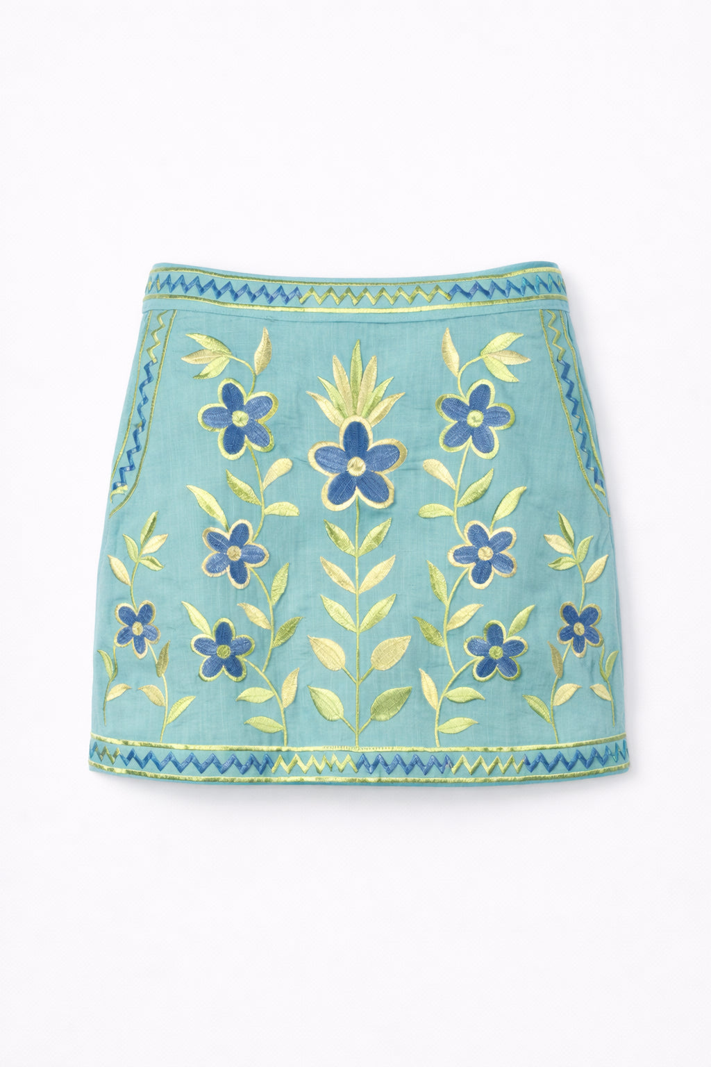 Minigonna Ricamata Motivo a Fiori Carioca Antik Batik