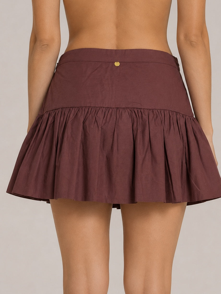 Antik Batik, Minigonna in Popeline di Cotone Pam