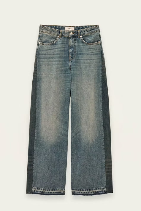Ba&sh, Denim Loose Gamba Larga Sfrangiato Mislav