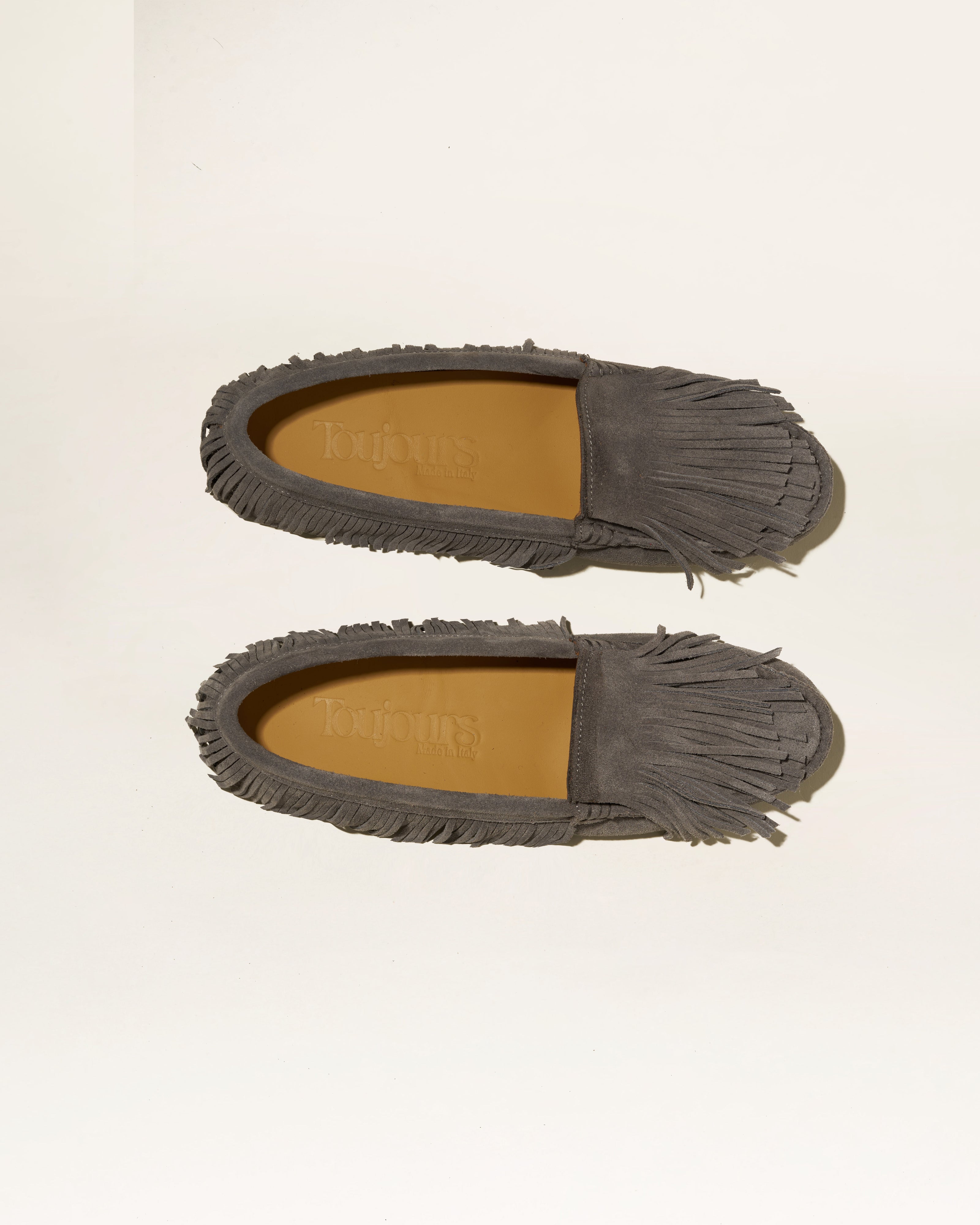 Mocassino Camoscio con Frange Mindy Toujours Milano