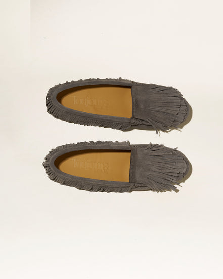 Mocassino Camoscio con Frange Mindy Toujours Milano