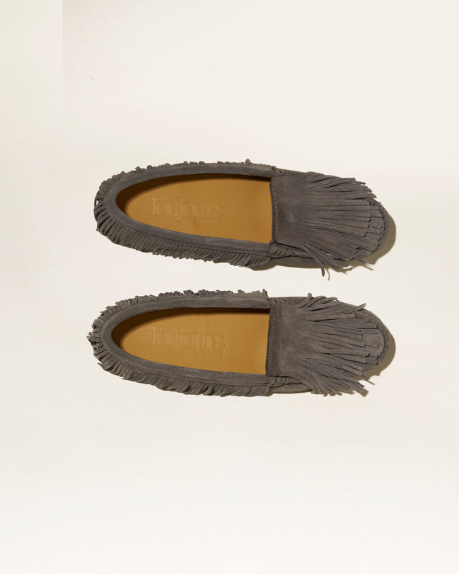 Mocassino Camoscio con Frange Mindy Toujours Milano