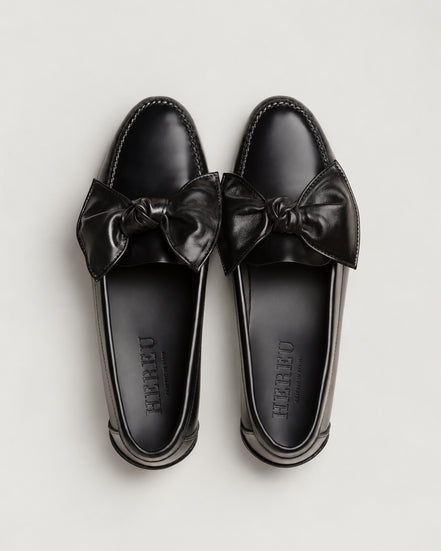Hereu, Mocassino Slip On con Dettaglio a Fiocco