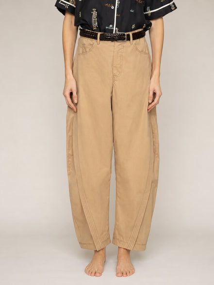 SEA New York, Pantalone Barrel in Cotone Odessa