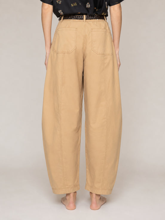 SEA New York, Pantalone Barrel in Cotone Odessa