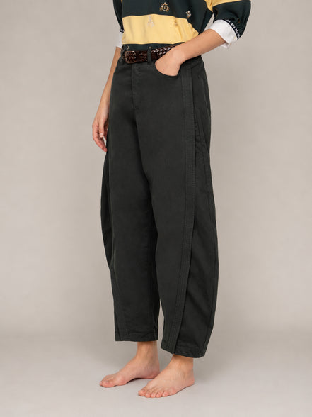 SEA New York, Pantalone Barrel in Cotone Odessa