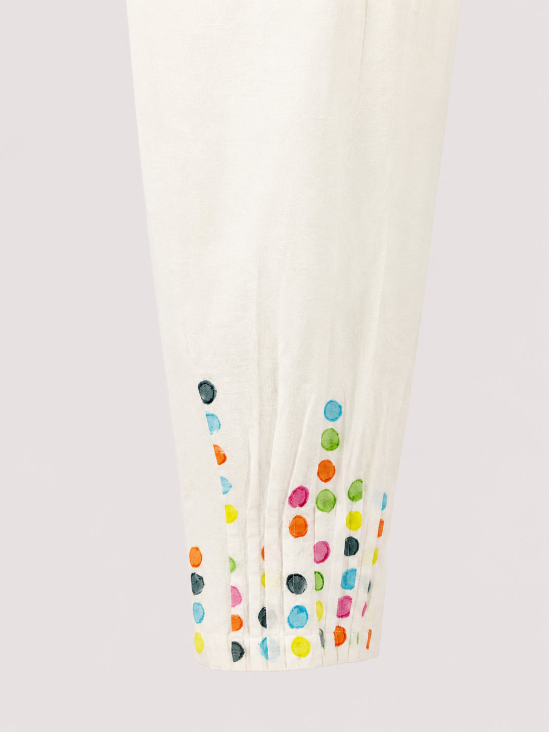 Nimbu, Pantaloni di Cotone Bianco con Coulisse