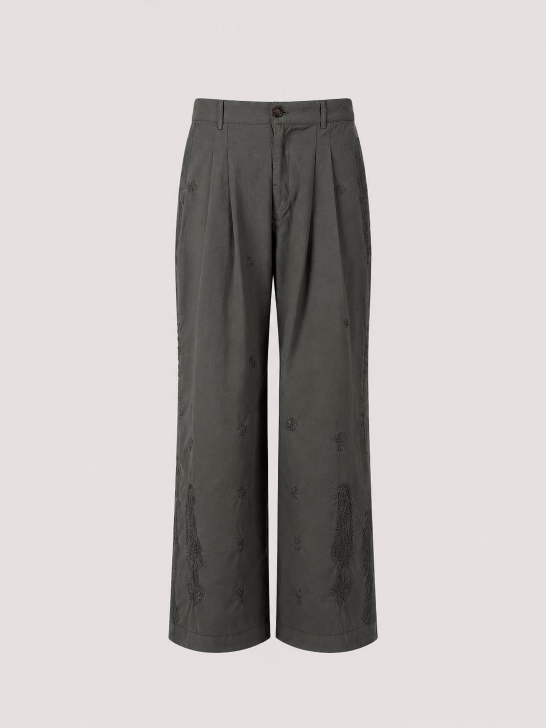 Maison Hotel, Pantalone Grigio  con Pences e Ricami Gilberto