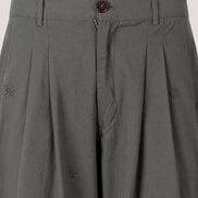 Maison Hotel, Pantalone Grigio  con Pences e Ricami Gilberto