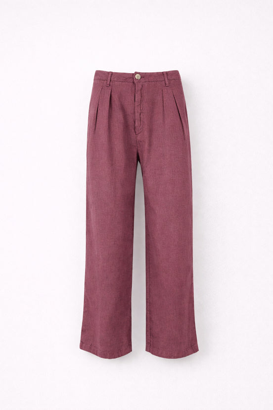 Pantaloni con Pences Cotone e Lino Marina Maison Hotel