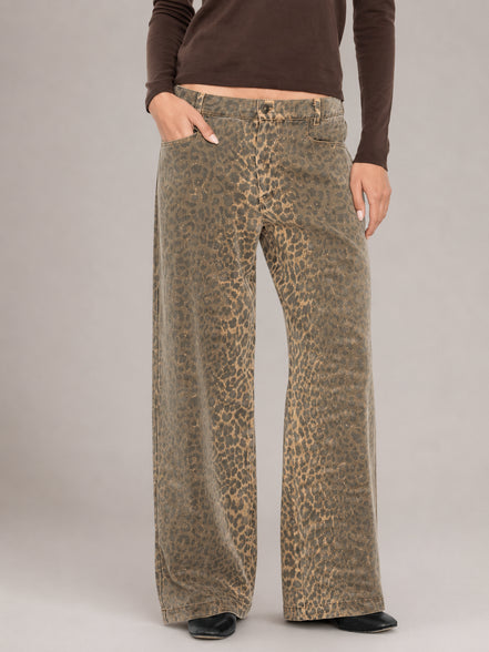 Xirena, Pantalone Denim Animalier Nixon