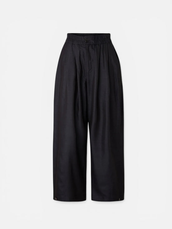 Pantalone con Elastico in Seta Soeur