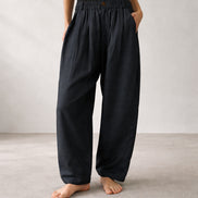 Pantalone con Elastico in Seta Soeur