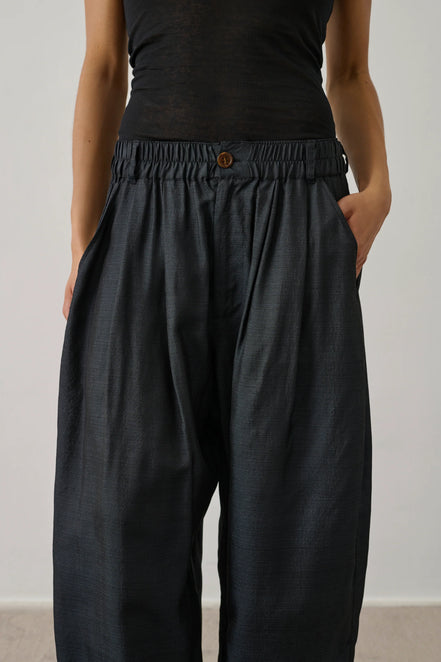 Pantalone con Elastico in Seta Soeur