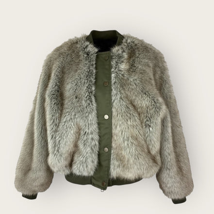 Bomber Corto in Eco Pelliccia Bazar Deluxe